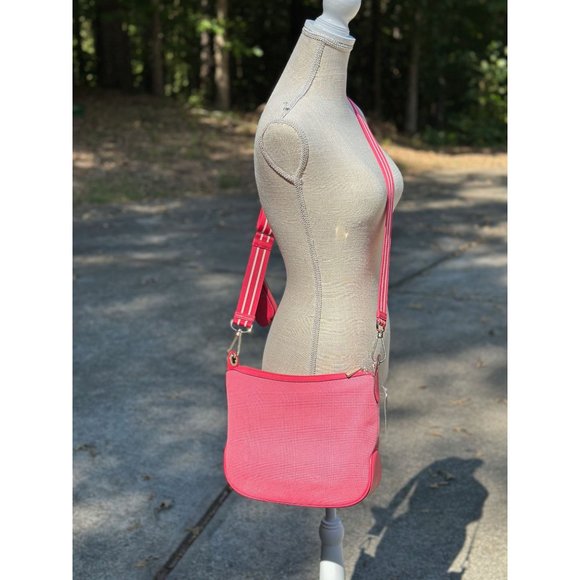 kate spade Rosie Canvas Crossbody Pink Peppercorn Coin Purse Extra Strap Dustbag - Picture 13 of 16